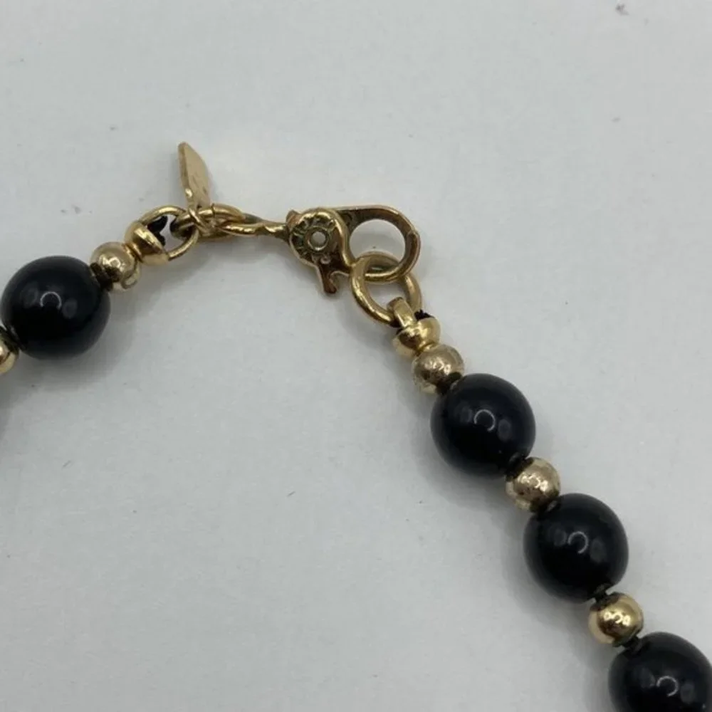 Monet Black Gold‎ Tone Beads 18